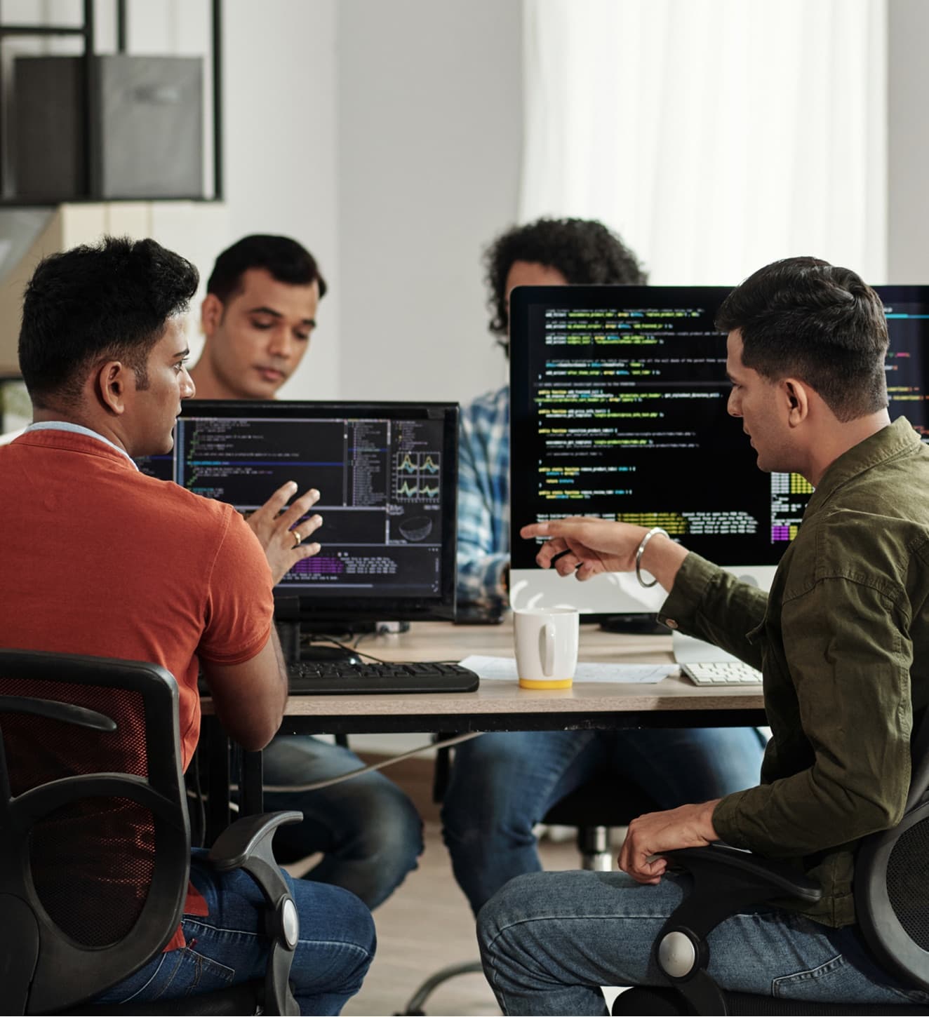 Lokosoft developers collaborating